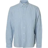 Selected Regclay Linenblend Skjorte Med Lange Ermer