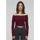 Urban Classics Off Shoulder Glitter Langarmet Topp