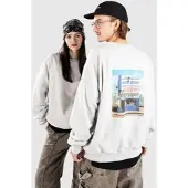 Beyond Medals Liquid Crewneck Genser grå
