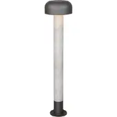 TRIO Veilampe Fraser, grå/betonlook, aluminium, IP54, høyde 84,5 cm