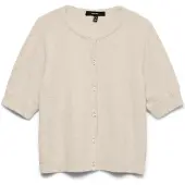 Vero moda Doffy kortermet cardigan med knapper krem (158/164)