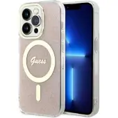 GUESS 4G MagSafe-etui for iPhone 14 Pro Max - rosa