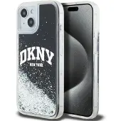 DKNY Liquid Glitter Big Logo iPhone 14/15/13-etui - svart