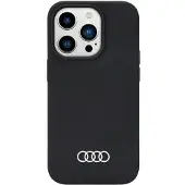Audi silikonetui iPhone 14 Pro 6,1" svart/svart hardcase AU-LSRIP14P-Q3/D1-BK