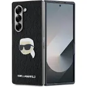 Karl Lagerfeld Saffiano Monogram Head Pin-etui til Samsung Galaxy Z Fold 6 - Svart