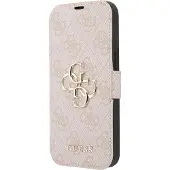 GUESS GUBKP13X4GMGPI iPhone 13 Pro Max 6,7" rosa/rosa bok 4G Big Metal Logo