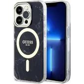 GUESS GUHMP14XPCUMAK iPhone 14 Pro Max 6,7" svart/svart hardcase Marble MagSafe