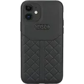 Audi Genuine Leather iPhone 12/12 Pro 6,1" svart/svart hardcase AU-TPUPCIP12P-Q8/D1-BK