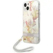 GUESS GUOHCP14MHFLSU iPhone 14 Plus 6,7 "lilla / lilla hardcase Flower Strap
