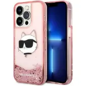 Karl Lagerfeld KLHCP14LLNCHCP iPhone 14 Pro 6,1" rosa/rosa hardcase Glitter Choupette Head