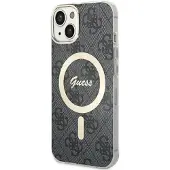 GUESS IML 4G MagSafe-etui for iPhone 15 - svart