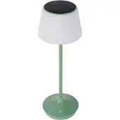Näve LED-solcelle-bordlampe Emmi CCT oppladbar, grønn