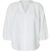 Selected Cleo-alberta Linen Blend 3/4-ermet Skjorte
