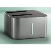 Axagon Superpeed USB-C Dual HDD/SSD Dock med klonefunksjon