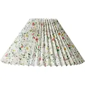 Nielsen Plissegardin blomster Hacienda side 23 cm grønn