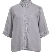 Object Kortermet Denimskjorte