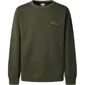 Pepe Jeans for man. PM5800139 Sweatshirt Soren olive green (M), Casual, Cotton