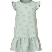 Name it Kjole - NmfVida - Pale Aqua/Sea Skjell Green - - 4 år (104) - Kjole