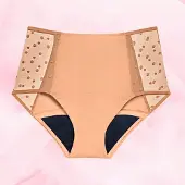 Libresse High Waist Dots menstruser for lett mens