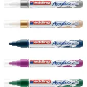 Edding Acrylic 5100-5-s-099 Tusjpenn 5 Enheter