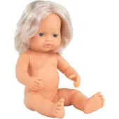 Miniland Europeisk Blond Babydukke 38 Cm