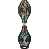 Schildkrot-Puppen SCHILDKRÖT Waveboard Good Vibes Graffiti stort plastdekk med sklisikker struktur (510801)