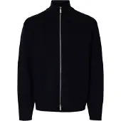 Selected Teller Relaxed Fit Genser Med Glidelås