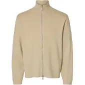 Selected Teller Relaxed Fit Genser Med Glidelås