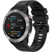 FIXED FAST Silikonstropp Silikonstropp Garmin QuickFit 22mm Sort