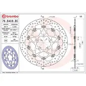 Brembo 78b408b5 Flytende Bremseskive Foran