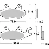Brembo 07071 Organiske Bremseklosser