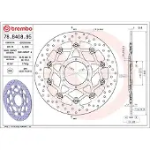 Brembo Oro 78b40895 Flytende Bremseskive