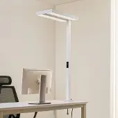 Arcchio LED-klemmelampe Logan, hvit, dimbar, sensor