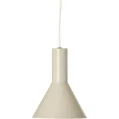Frandsen Hengelampe Lyss, beige, metall, Ø 18 cm, E27