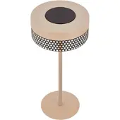 Briloner Akkubetjent bordlampe Booha, beige, metall, IP44, dimbar