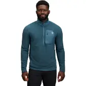 Black Diamond Lightweight Poly Fleecejakke Med Halv Glidelås