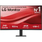 LG 27U421A-B - LCD-skjerm - kurvet - 27 - 1920 x 1080 Full HD (1080p) @ 100 Hz - VA - 250 cd/m² - 3000:1 - HDR10 - 5 ms - HDMI, USB-C