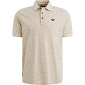 PME Legend Poloskjorte Piqué Trykk Ecru Off-white Beige Størrelse