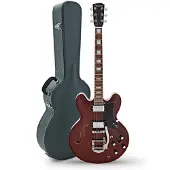 Hartwood Revival Legend TR Semi Acoustic Guitar & Hard Case Walnut