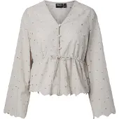 Pieces Pcarmorine Embroderi Bluse