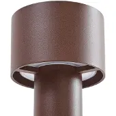 Arcchio LED-gatelampe Milten, 65 cm, rustfarget, IP65, sensor