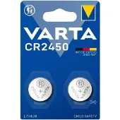 Varta CR2450 Litium knappcelle batteri - 2 Pakning