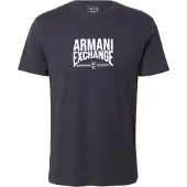 Armani Exchange for man. XM002452AF10334UB101 Basic Slim Fit navy T-shirt (L), Casual, Cotton, Short sleeve