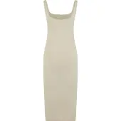 Urban Classics Basic Long Cotton Jersey Ermeløs Kjole