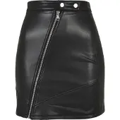 Urban Classics Synthetic Leather Biker Kort Skjørt