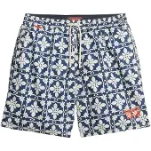 Superdry for man. M3010250A Navy mosaic print swimming costume (S), Beachwear, Recycled Polister, Sustainable