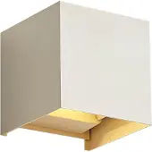 QAZQA Moderne utendørs vegglampe beige inkl. LED 2-lys IP54 - Edwin