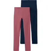 Name it Leggings - Noos - NkfVivian - 2-pack - Deco Rose - - 7-8 år (122-128) - Leggings
