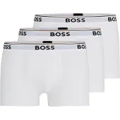 BOSS Korte Boksershorts Power 3-Pack 100 Hvit Størrelse