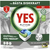 Yes Platinum All in One Maskinoppvask 27 stk.